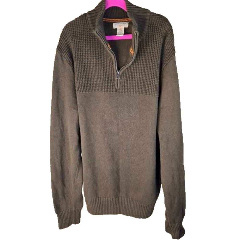 Dockers Mens Pull Over Sweater Medium Brown